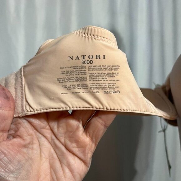 Natori Lace Underwire Bra Neutral Beige 30DD - Picture 13 of 14